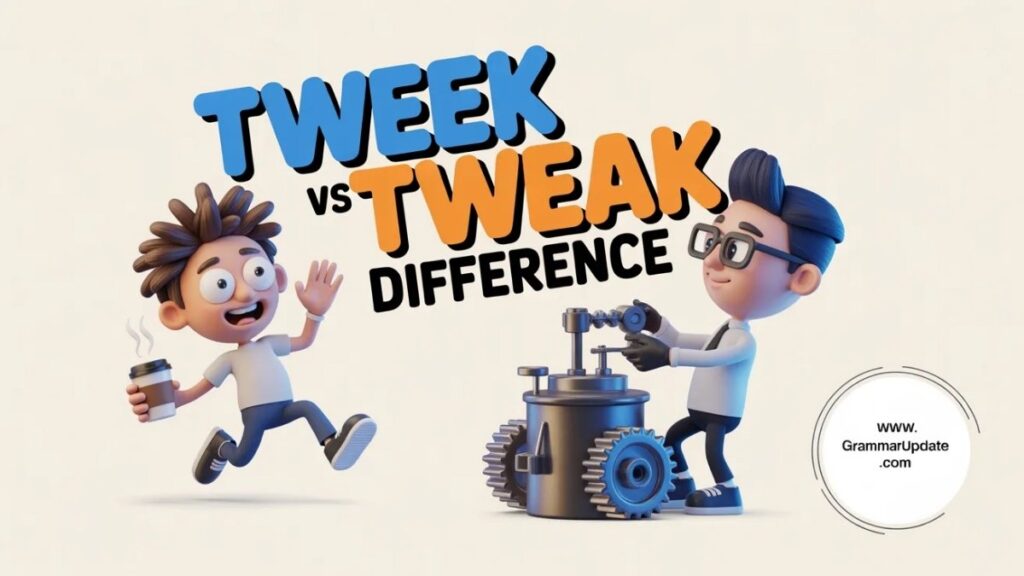Tweek vs Tweak Difference and Correct Usage