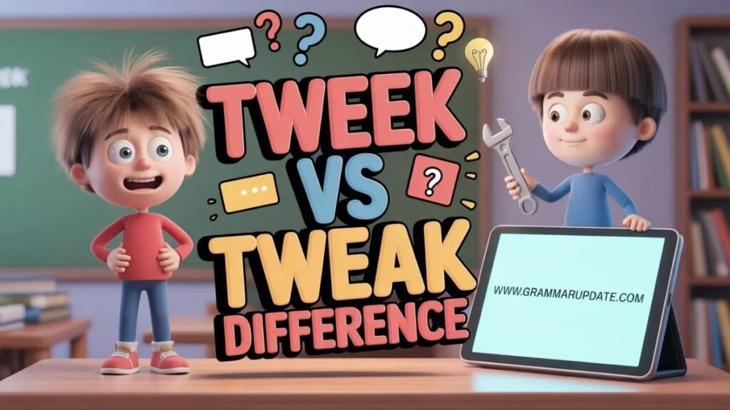 Tweek vs Tweak the Real Difference