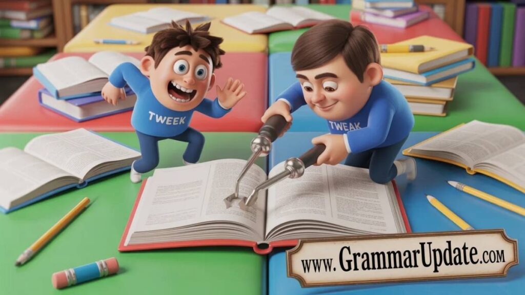 Correct Spelling of Tweak