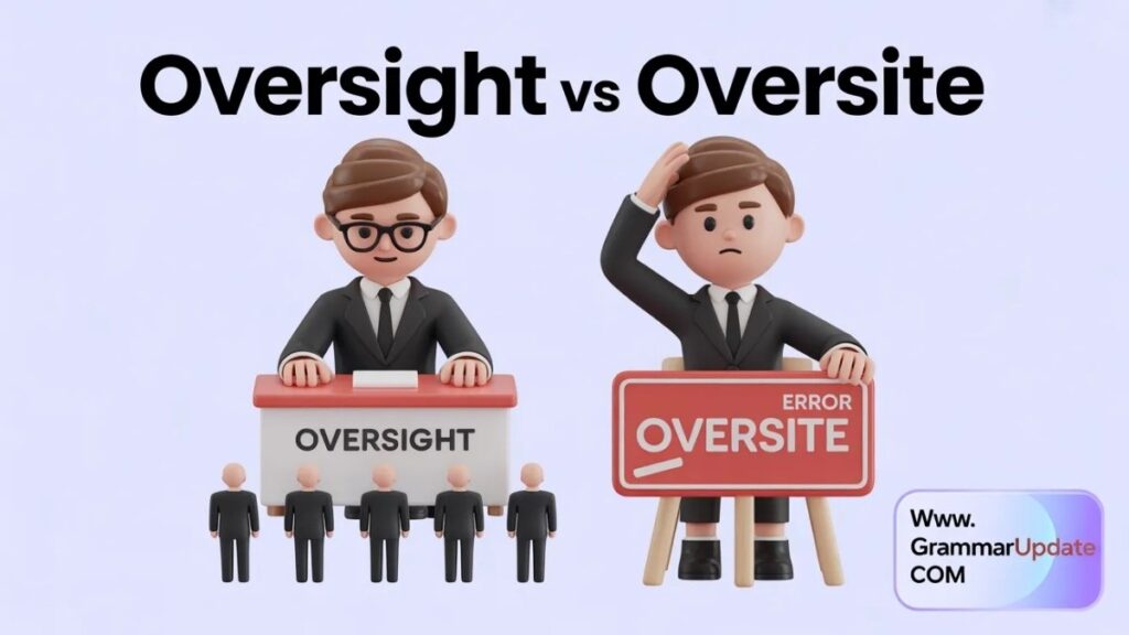 Oversight vs Oversite Differences and Correct Usage Explained