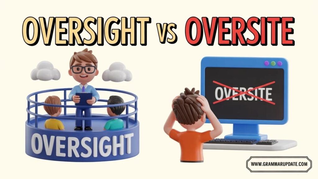Oversight vs Oversite in Construction