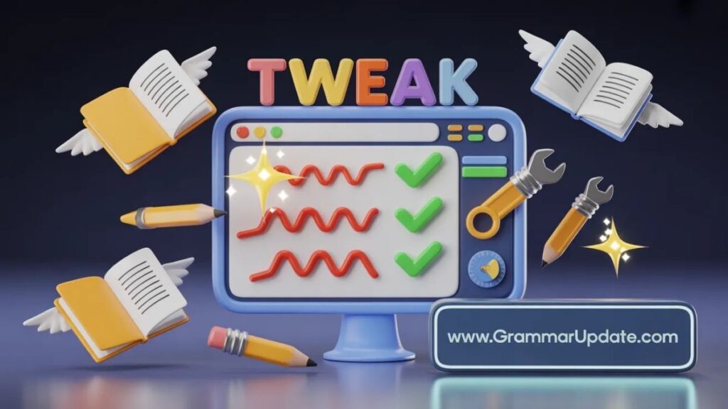 Tweek vs Tweak Difference and Correct Usage - Grammar Update