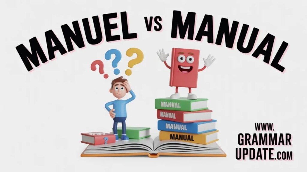 Manuel vs Manual When to Use Each One in Writing