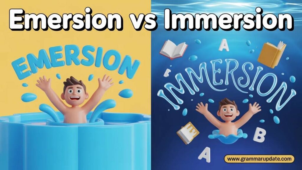 Emersion vs Immersion in Language Learning