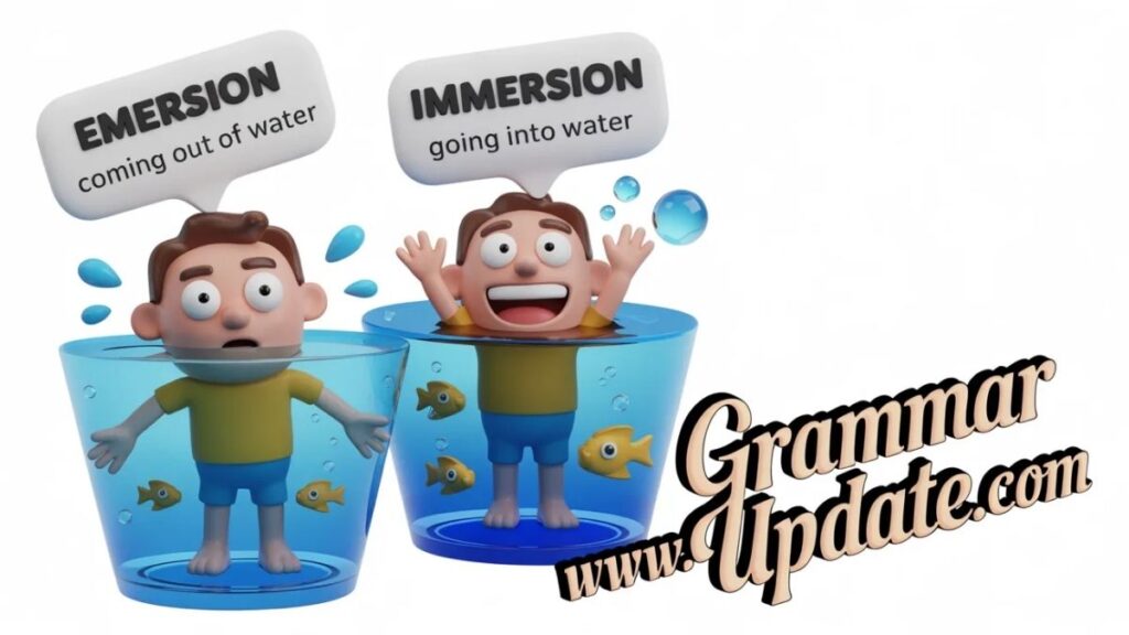 Memory Trick for Emersion vs Immersion