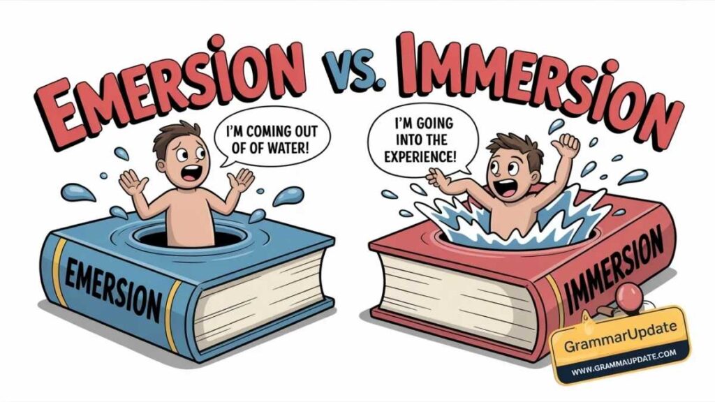 Emersion vs Immersion