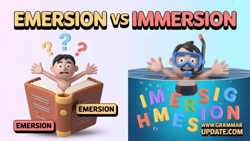 Emersion vs Immersion in Education