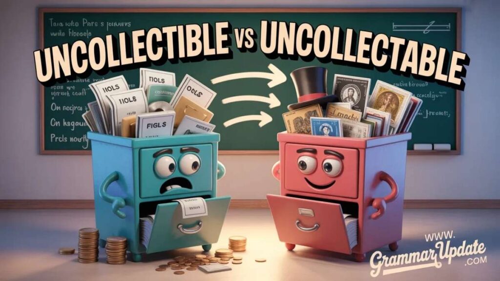 Uncollectible vs Uncollectable and How to Use Each Word