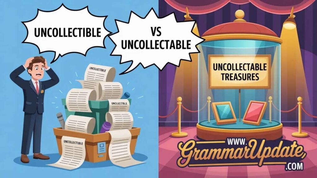 Difference Between Uncollectible vs Uncollectable