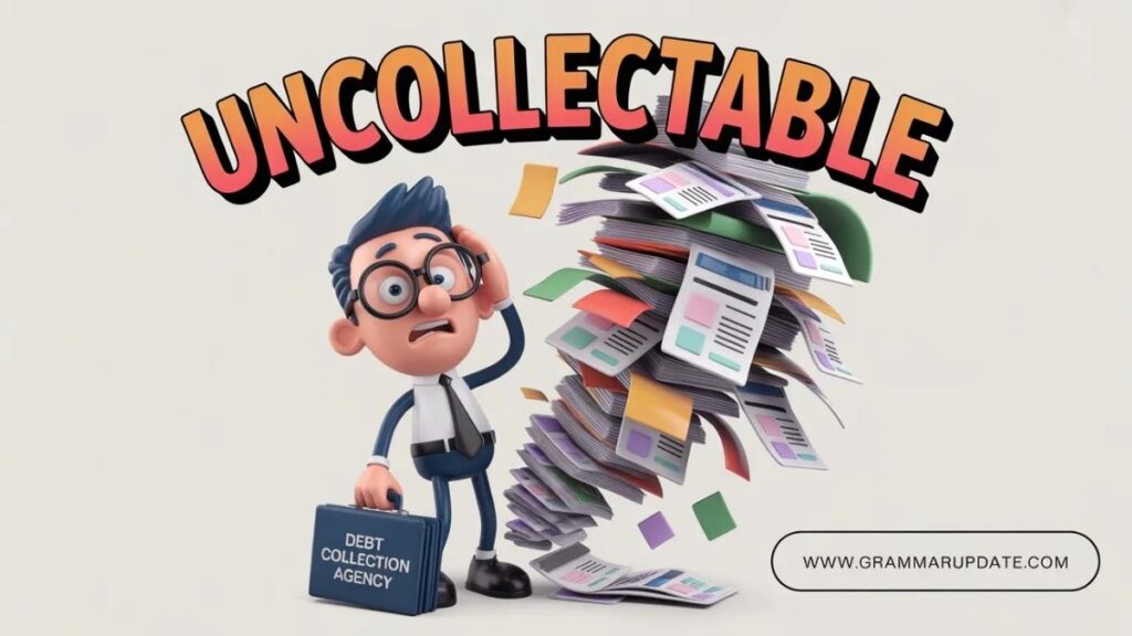 Uncollectable in Sentences