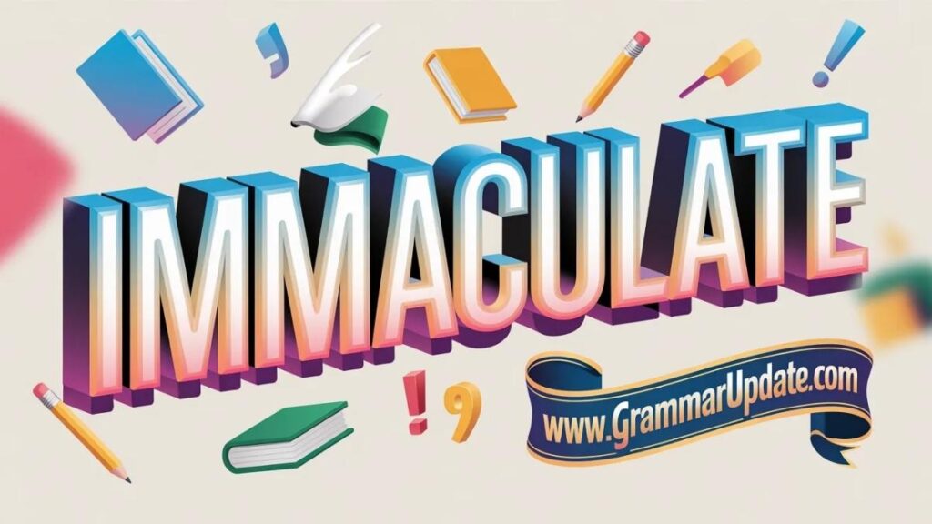 Immaculate (Synonyms and Antonyms)