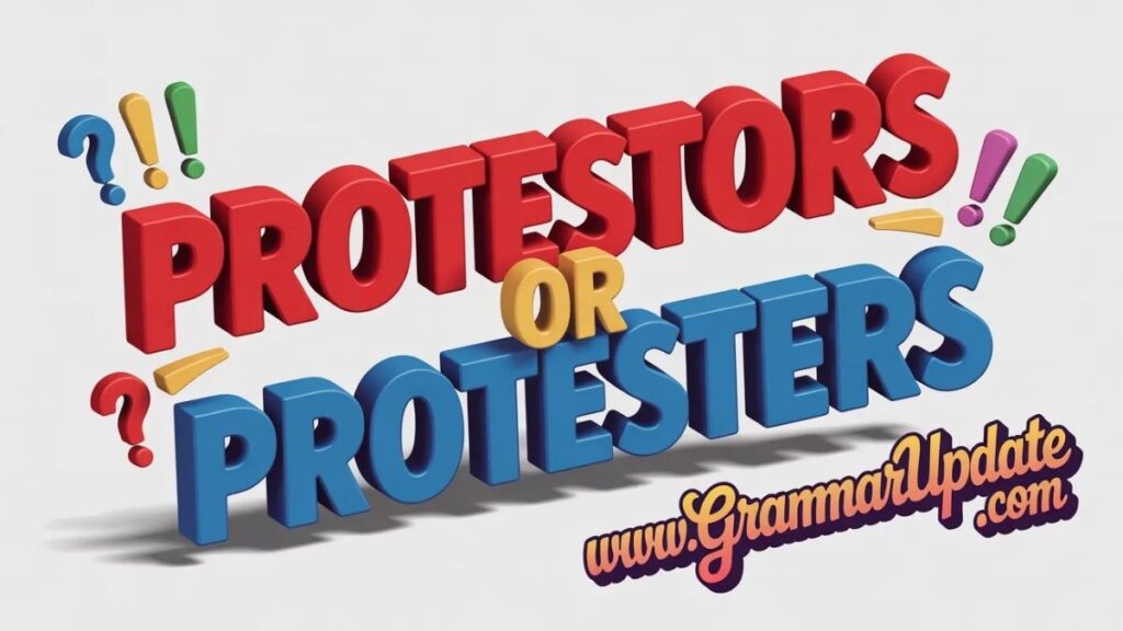 Protestors or Protesters Which Spelling Is Actually Correct?