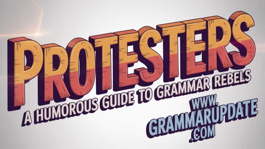 Protesters Meaning vs Protestors Meaning