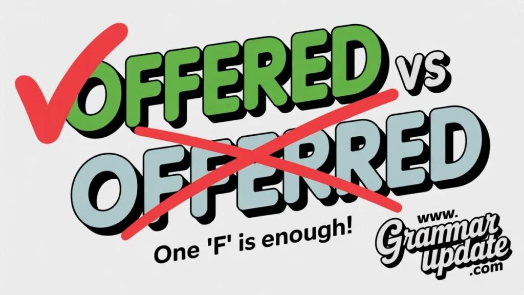 Common Mistakes in Offered vs Offerred