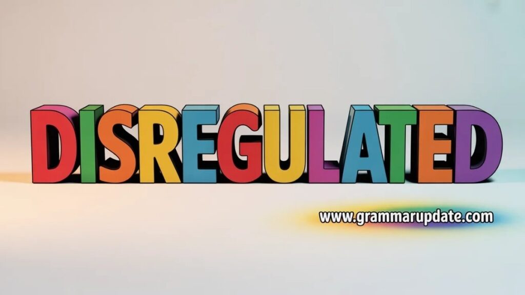 Why “Disregulated” Feels Right (But Isn’t)