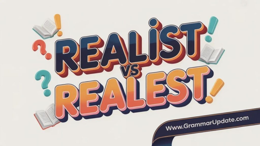 Realist vs Realest Correct Usage