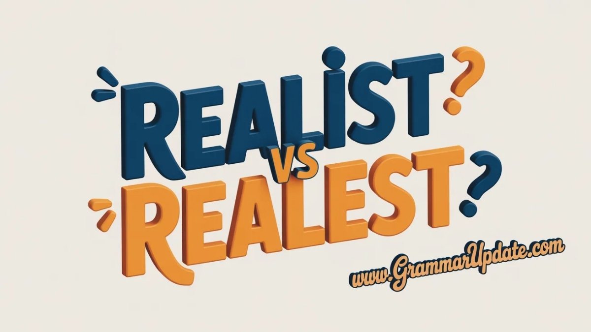Realist vs Realest Correct Usage - Grammar Update