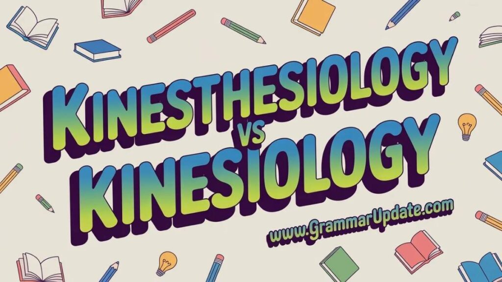Kinesthesiology vs Kinesiology difference Explained