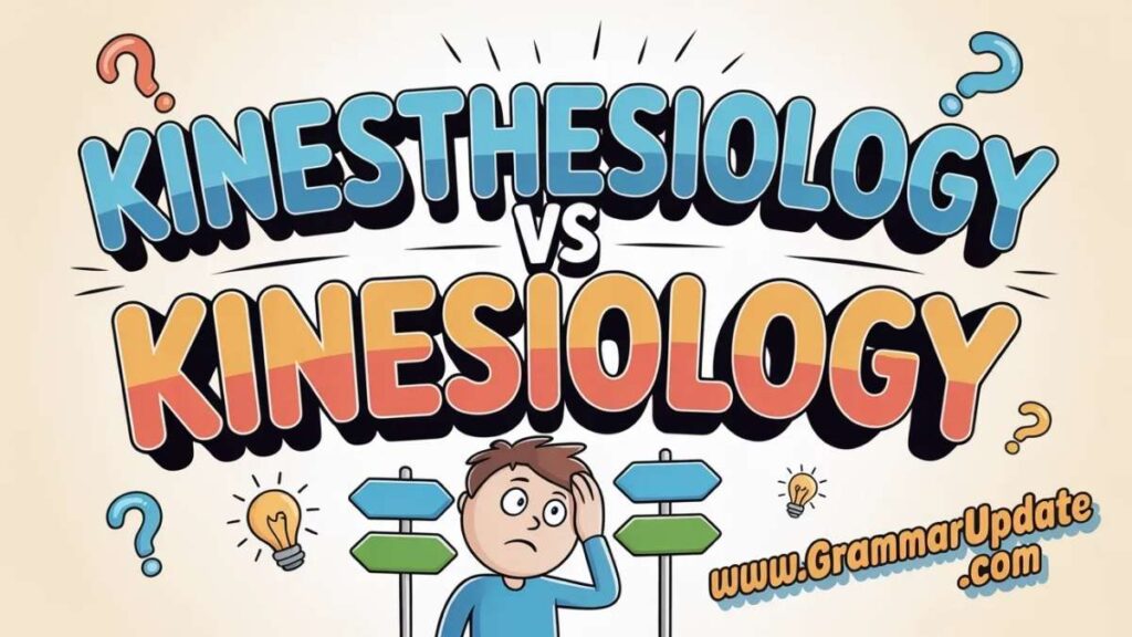 What Is the Difference Between Kinesiology and Kinesthesiology?