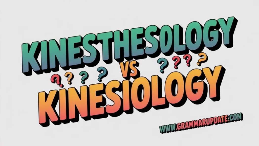 Kinesthesiology vs Kinesiology Degree