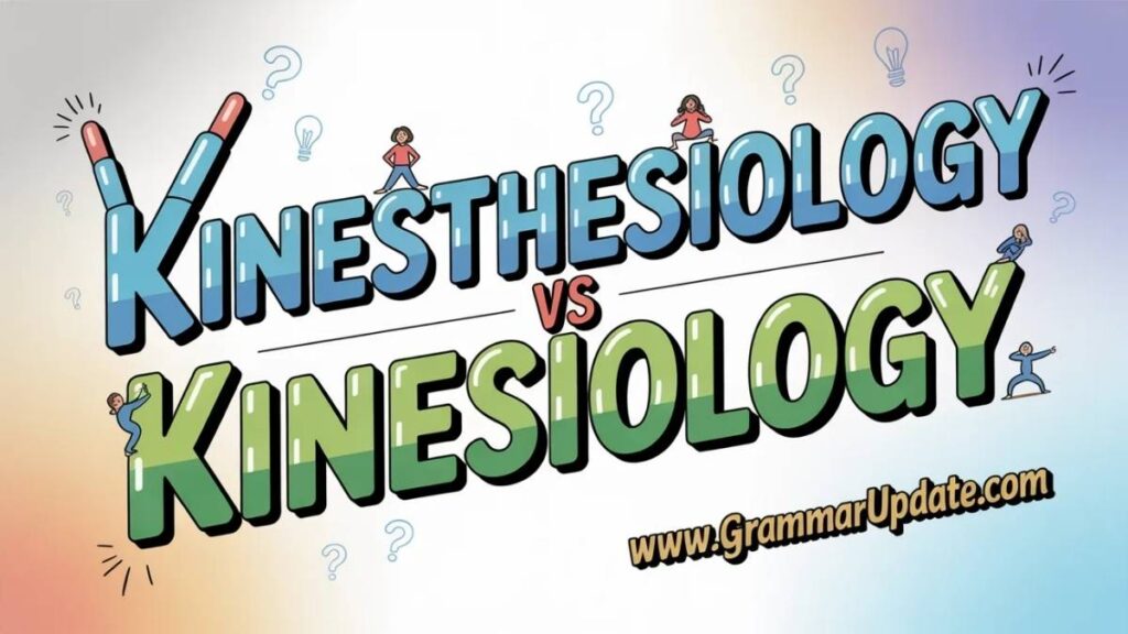 Quick Recap Kinesthesiology vs Kinesiology