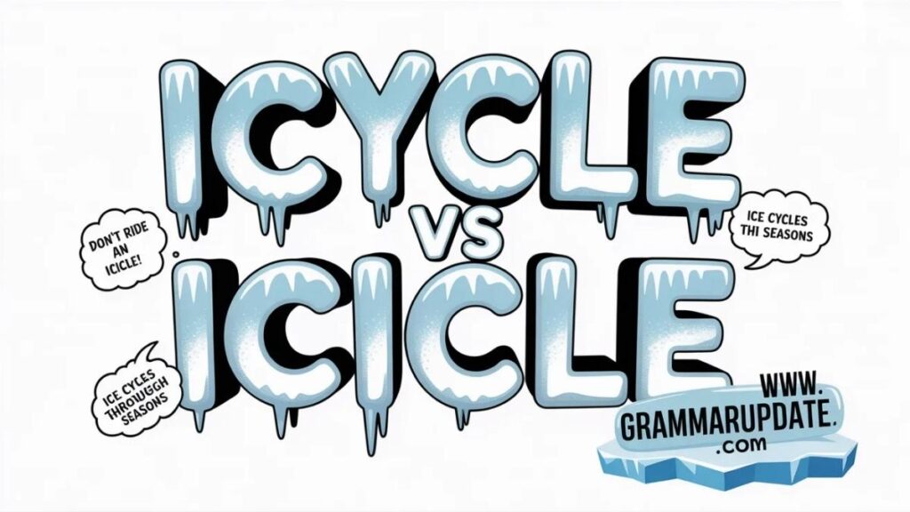 Icycle vs Icicle Differences and Correct Usage