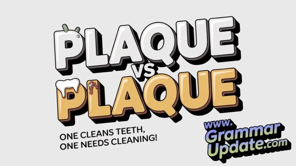 Placque vs Plaque Difference and Correct Usage