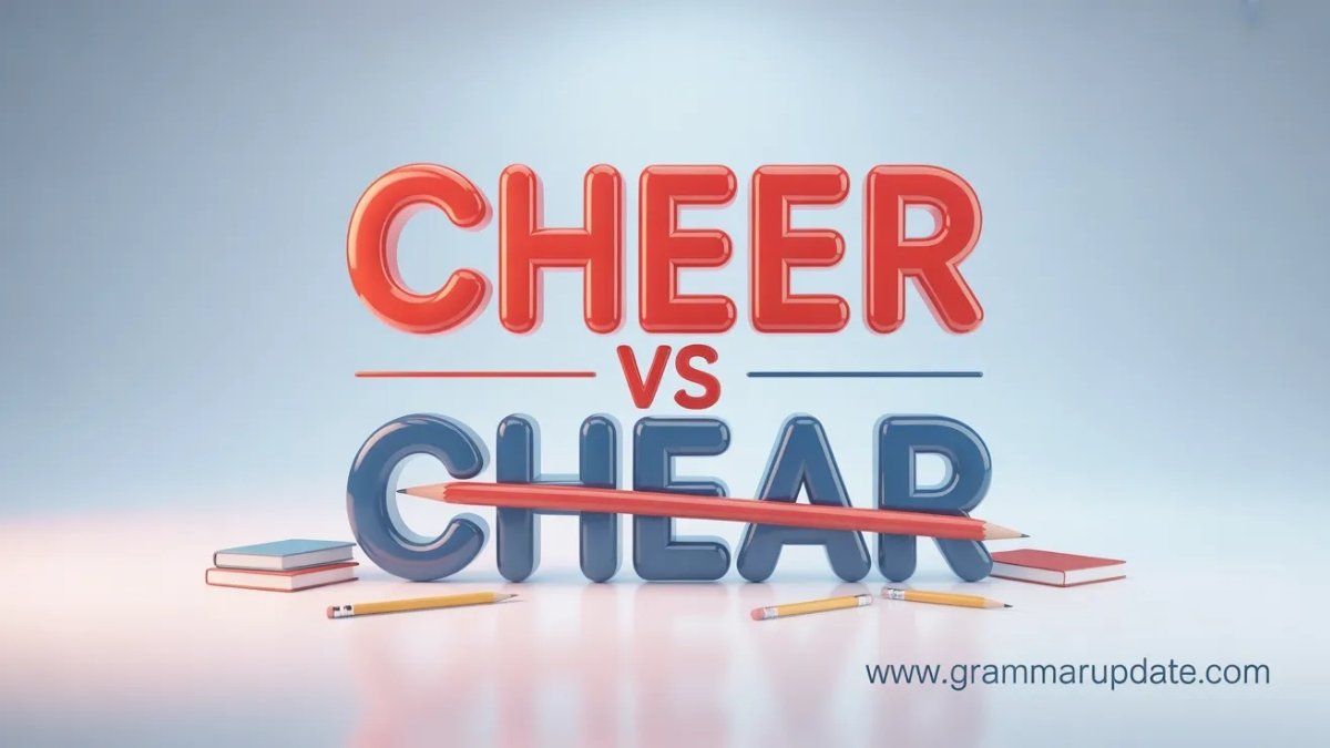 Cheer vs Chear difference and Usage Guide - Grammar Update