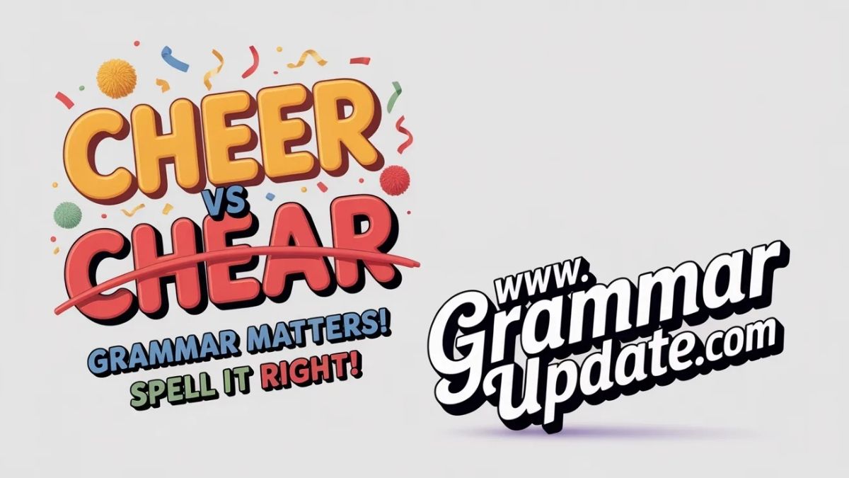 Chear Faut Cheer vs Chear difference and Usage Guide - Grammar Update