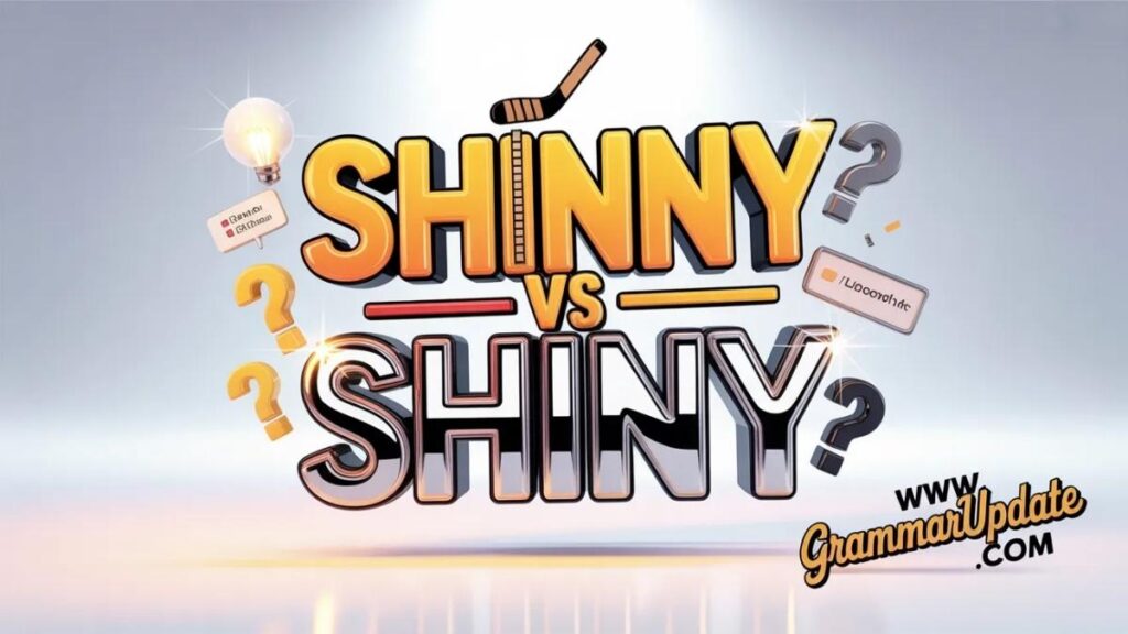 Shinny vs Shiny Pronunciation Why People Mix Them Up