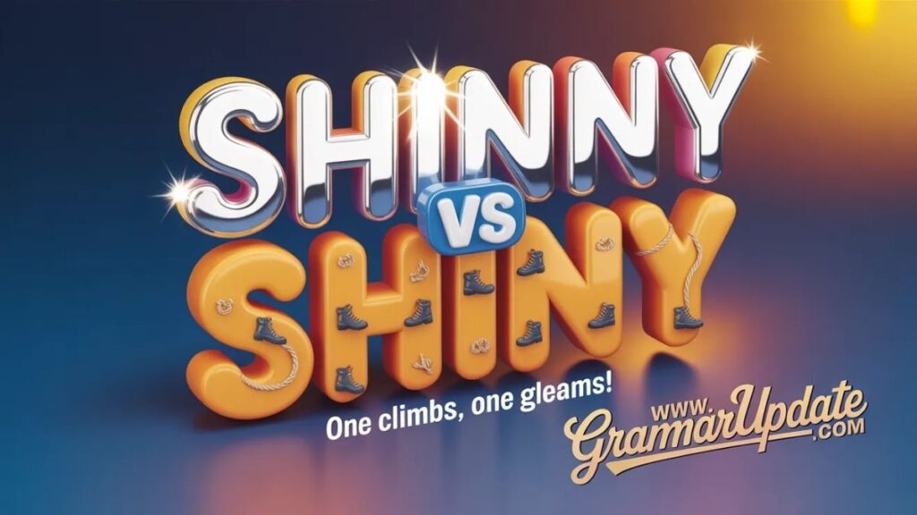Shinny vs Shiny Examples That Make It Clear