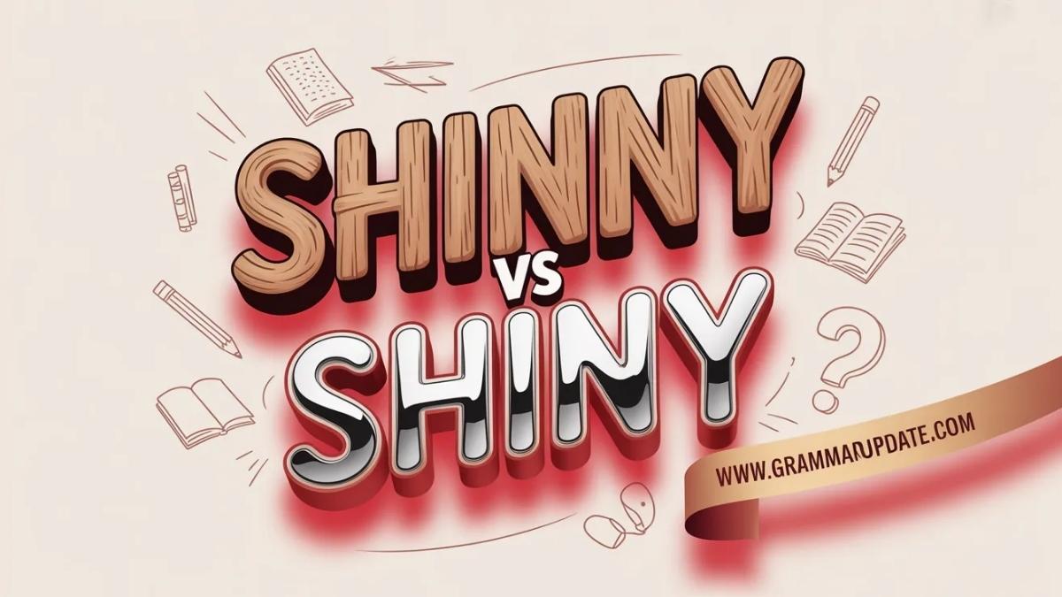 Shinny vs Shiny Which Spelling Is Correct? - Grammar Update