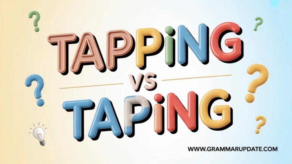 Tapping vs Taping The Core Difference Explained