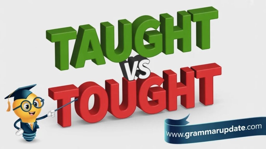 Taught vs Tought Quick Answer
