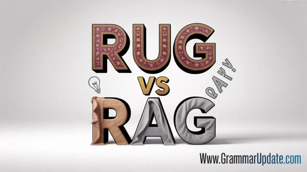 Rug vs Rag Meaning in Simple Terms