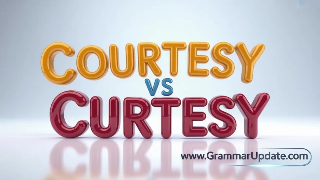 Courtesy vs Curtesy Usage and Common Mistakes