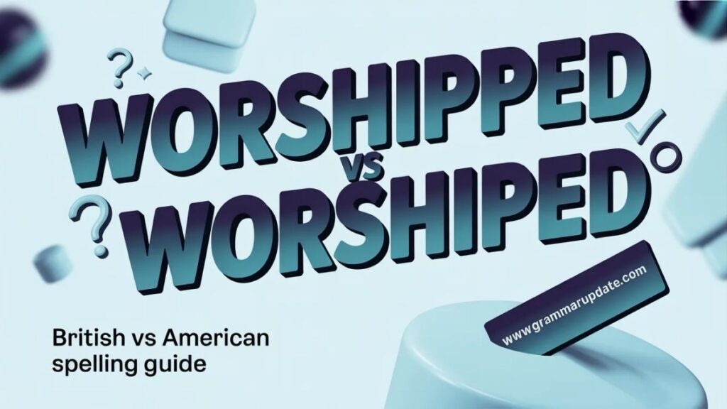Worshipping or Worshiping American English vs British Usage