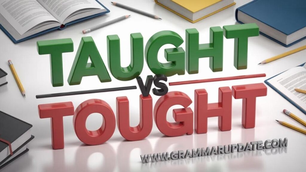 Practice Session Taught vs Tought