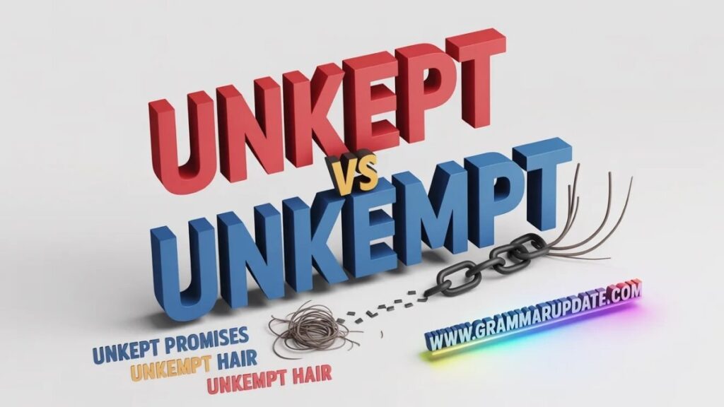 Unkept vs Unkempt Quick Answer