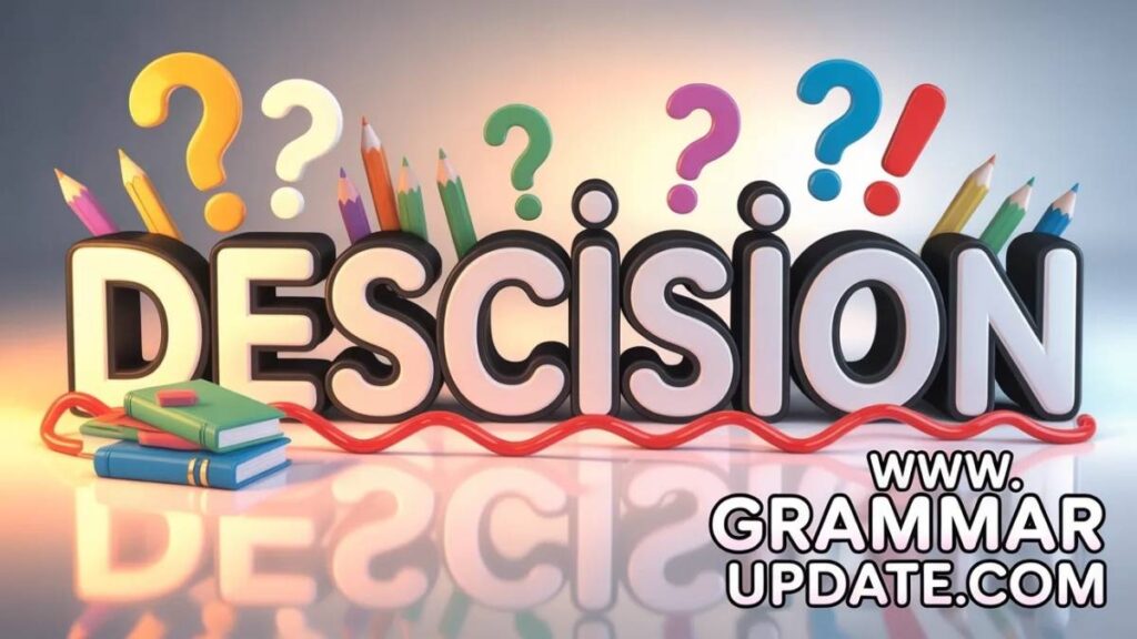 Is “Descision” a Word in English?