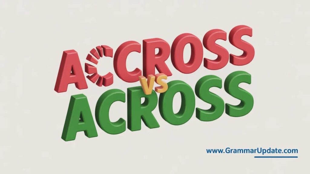 Accross vs Across, Which Is the Correct Spelling?