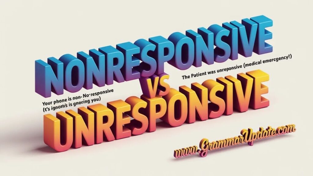 Nonresponsive vs Unresponsive Differences and Usage