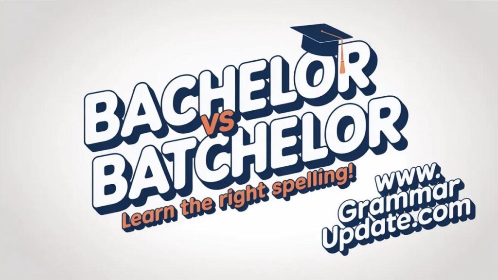 Bachelor vs Batchelor When to Use the Correct Term