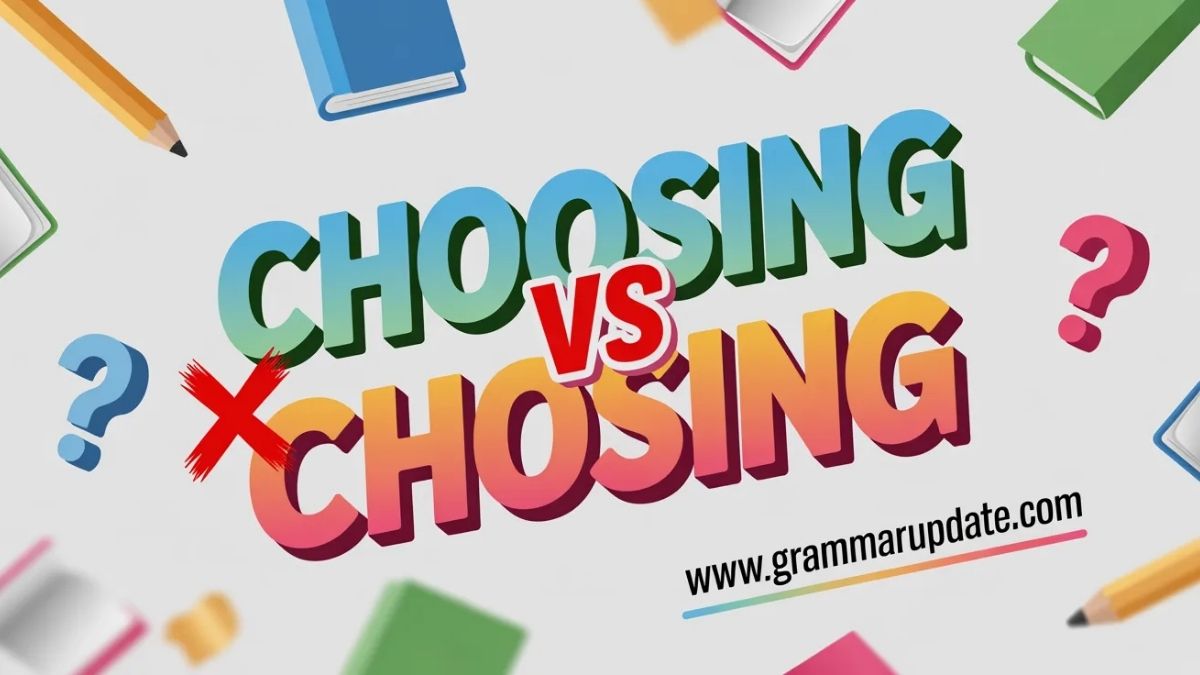 Choosing vs Chosing, How to Spell Choosing Correctly - Grammar Update