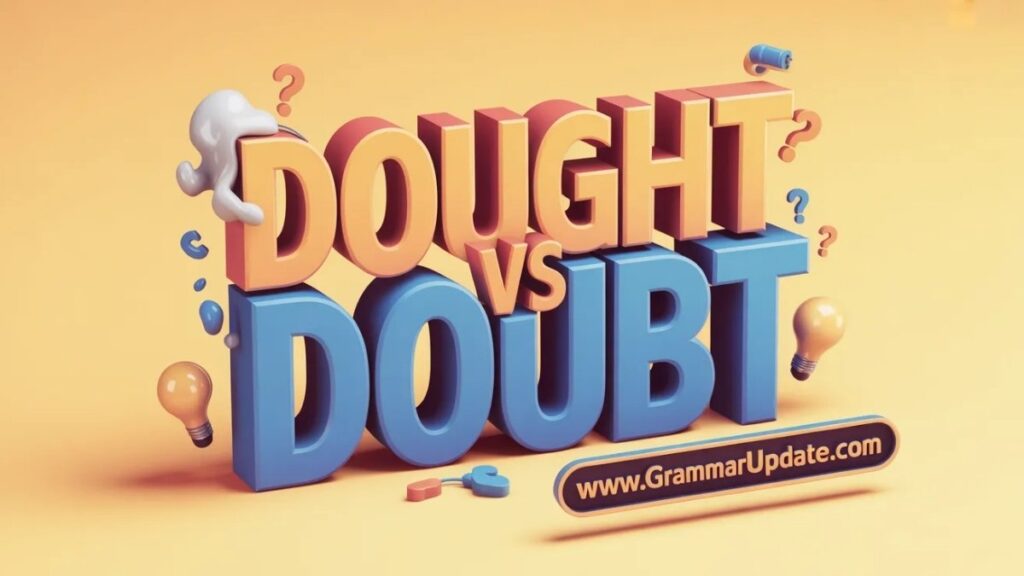 Quick Answer Dought vs Doubt