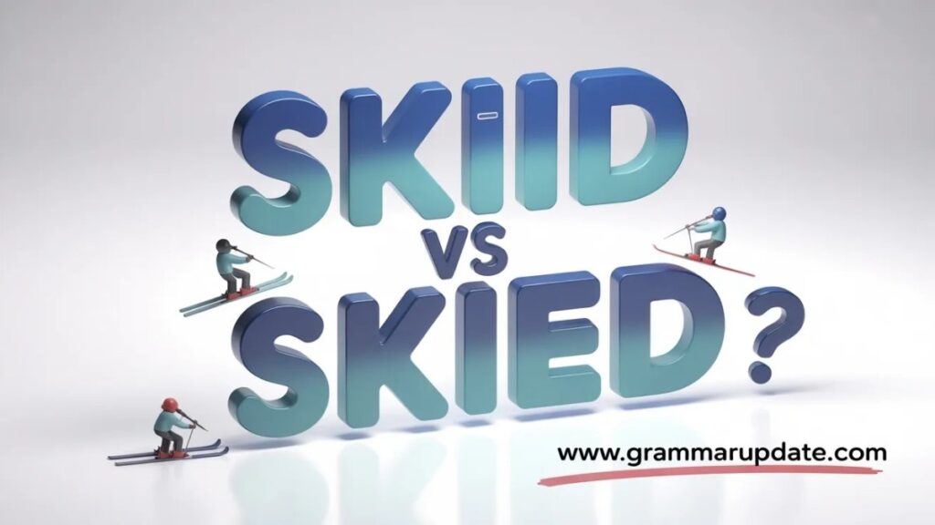 Common Spelling Confusion Around Ski Words