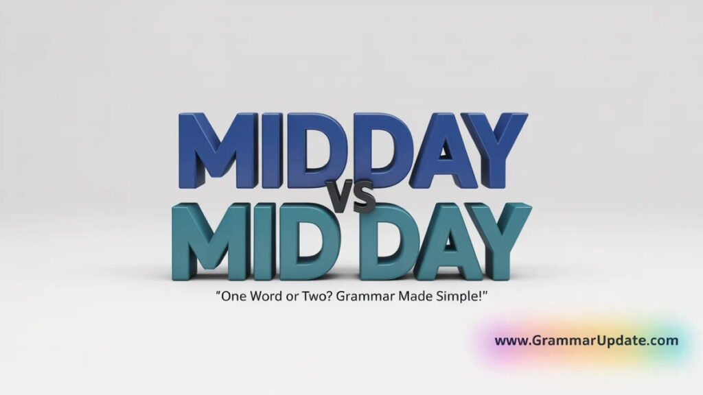 Midday vs Mid Day Which Spelling Is Correct in Modern English?