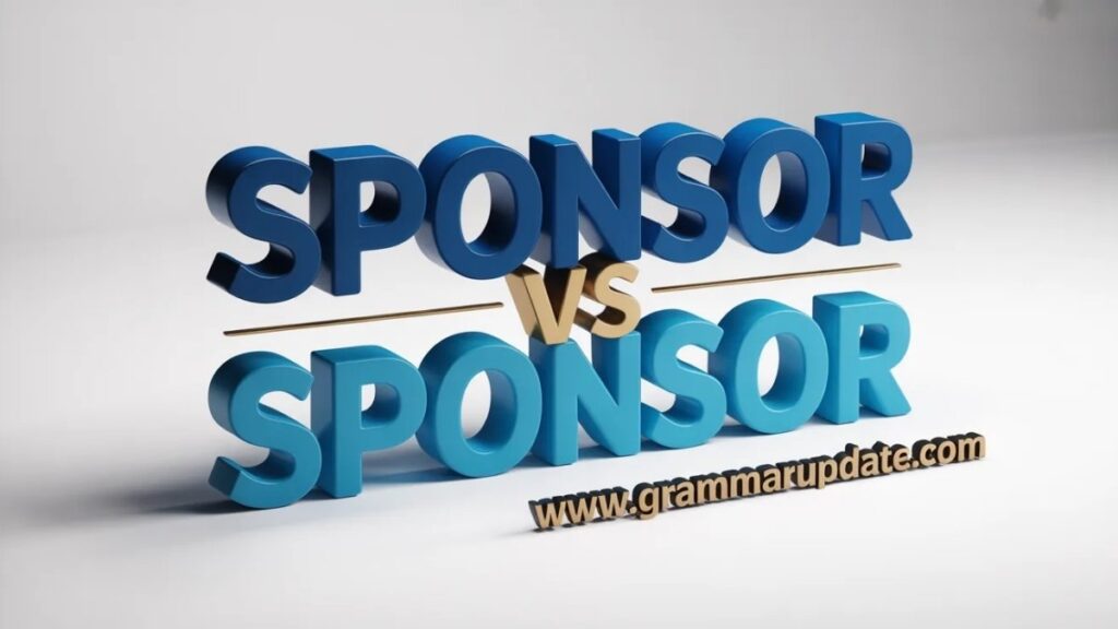 Sponsor Forms and Variations in Usage