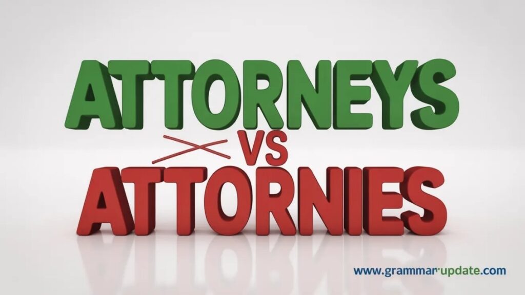Practice Session Attornies vs Attorneys