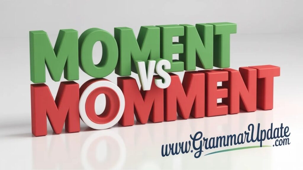 Moment vs Momment Which Is Correct?